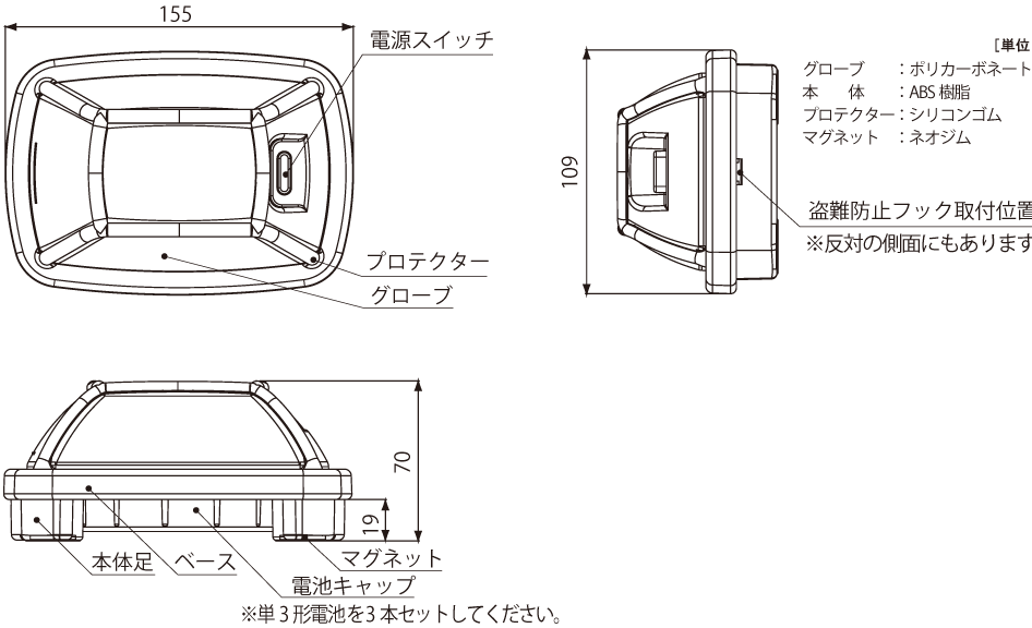 ニコハザード 製品図面