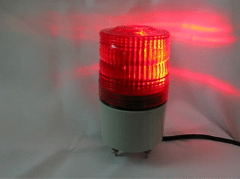 LED回転灯ニコトーチ・70：グローブには発光面を広げるフレネル